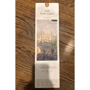 Threshold LED Stakes 3 pack brand new in box from Target